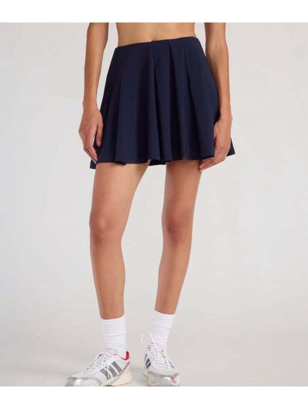 Mondetta Navy Blue Pleated Tennis Skort, Medium